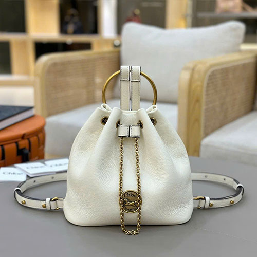 Balo Chloe BRACELET 9965 Màu Trắng Siêu Vip Size 22 cm