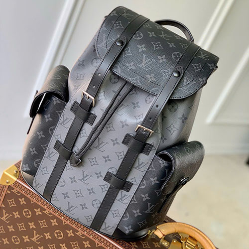 Balo LV Christopher M46331 Màu Đen Siêu Vip 39 cm