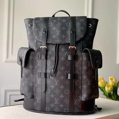 Balo LV Christopher N41379 Màu Đen Siêu Vip 47 cm