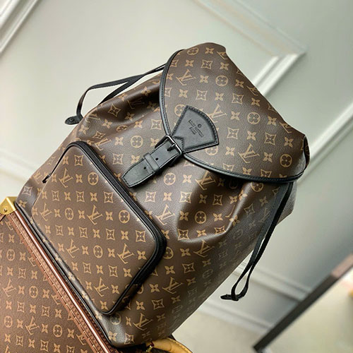 Balo LV Montsouris M46683 Màu Nâu Siêu Vip 40 cm