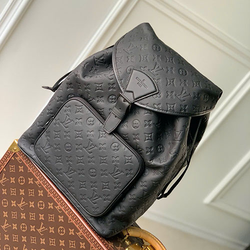 Balo LV Montsouris Taurillon M23127 Màu Đen Siêu Vip 40 cm