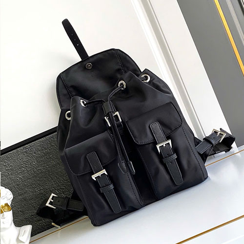 Balo Prada Nylon 1BZ677 Màu Đen Siêu Cấp Size 28 cm