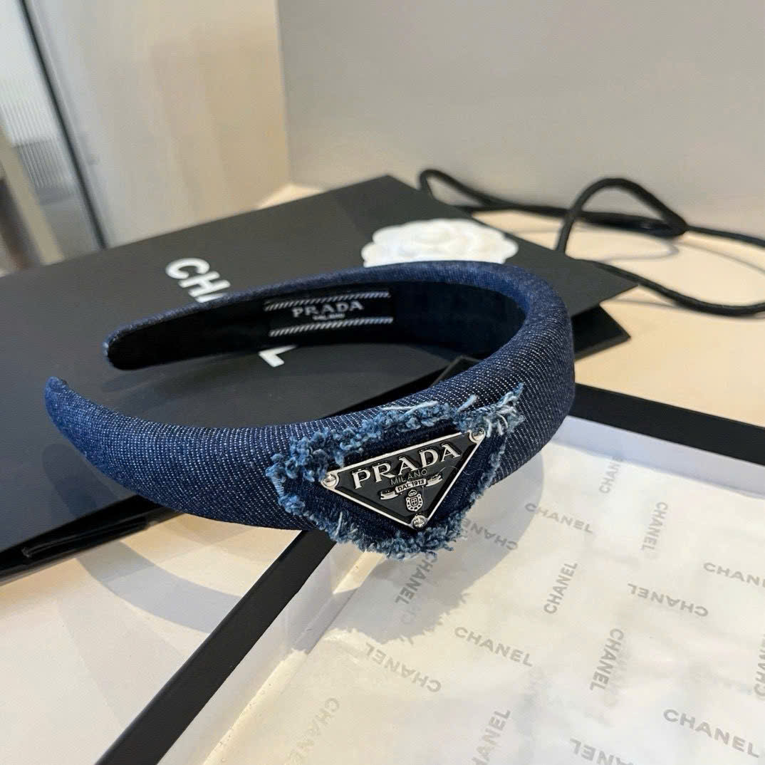 Băng Đô Prada Màu Xanh Mẫu Mới