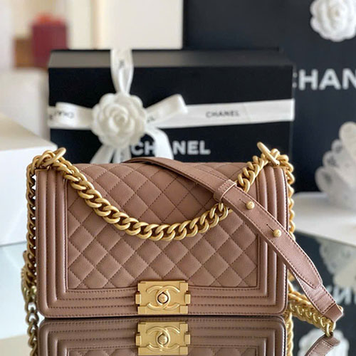Bảng Màu 02 Túi Xách Chanel Leboy Live Auth Size 25 cm