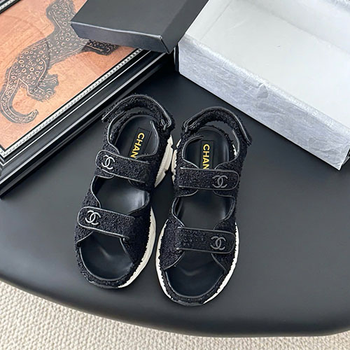 Bảng Màu 1 Giày Chanel 25 Magic Tape Sandals Siêu Cấp Size 35-39