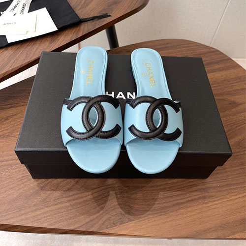 Bảng màu Dép Chanel Lambskin Double C Slide 26SS – Siêu cấp