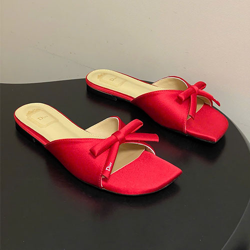 Bảng màu Dép Dior D-Bow Flat Summer 26SS – Siêu Cấp