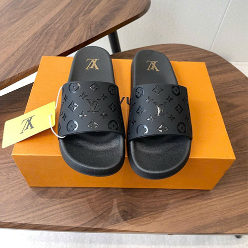 Bảng màu Dép LV Beach Slide 26SS bản rộng – Siêu cấp