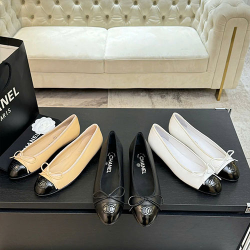 Bảng Màu Giày Đế Bệt Chanel 25FW Nơ bướm Siêu Cấp Size 34–41