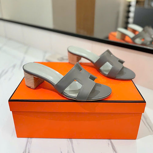 Bảng màu Giày sandal Hermès da bò vân tay (palm grain) 4.5cm – Siêu cấp - 2