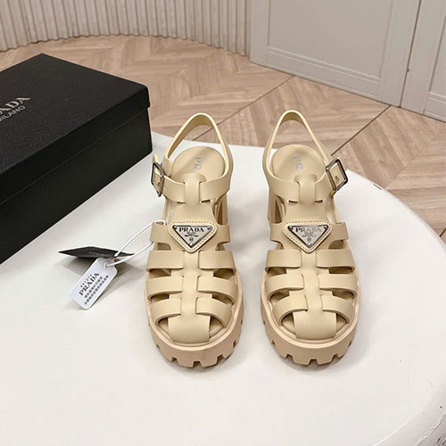 Bảng màu Sandal Prada Cage Logo Triangle 2026 – Siêu cấp