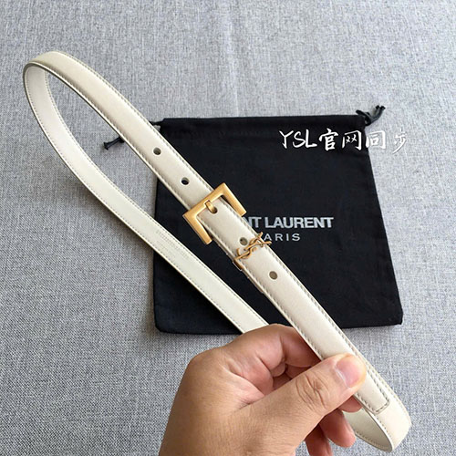 Bảng Màu Thắt Lưng YSL Da Bê Khóa Kim Loại Super Size 2.0 cm