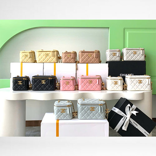 Bảng Màu Túi Chanel 25B Dáng Hộp AP3940 Siêu Cấp Size 17cm