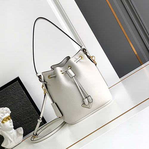 Bảng Màu Túi Xách Bucket Mini Prada LuxSoft 1BE067 Siêu Cấp Size 19.5cm