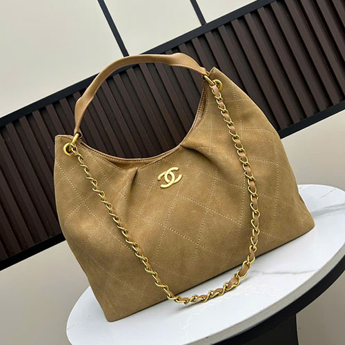 Bảng Màu Túi Xách Chanel 25A Tote Bag Màu Nâu Super Size 32cm