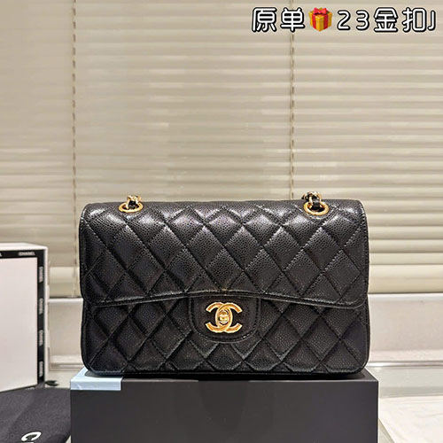 Bảng Màu Túi Xách Chanel Classic Flap Khóa Vàng Fullbox Size 23cm