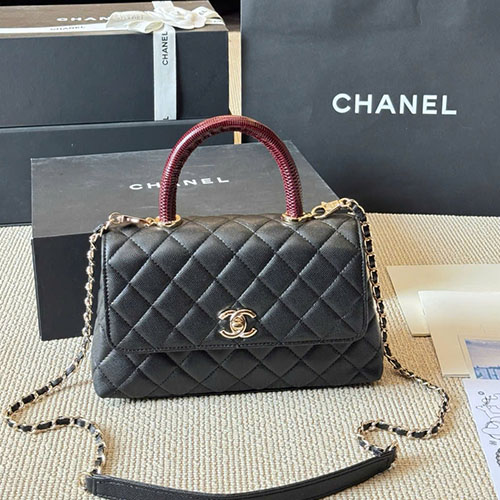 Bảng Màu Túi Xách Chanel Coco Handle Small Full Box Size 23cm