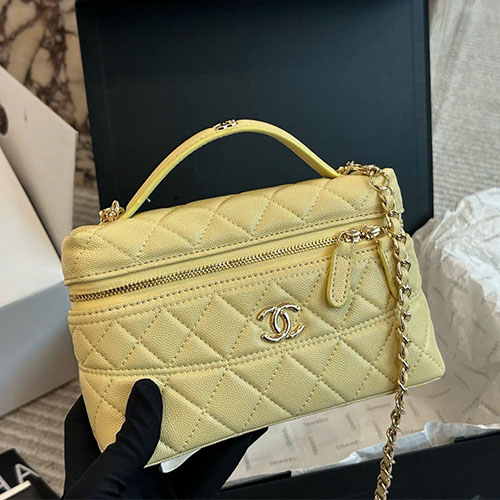 Bảng Màu Túi Xách Chanel IP 25C 0605 Full Box Size 19 cm