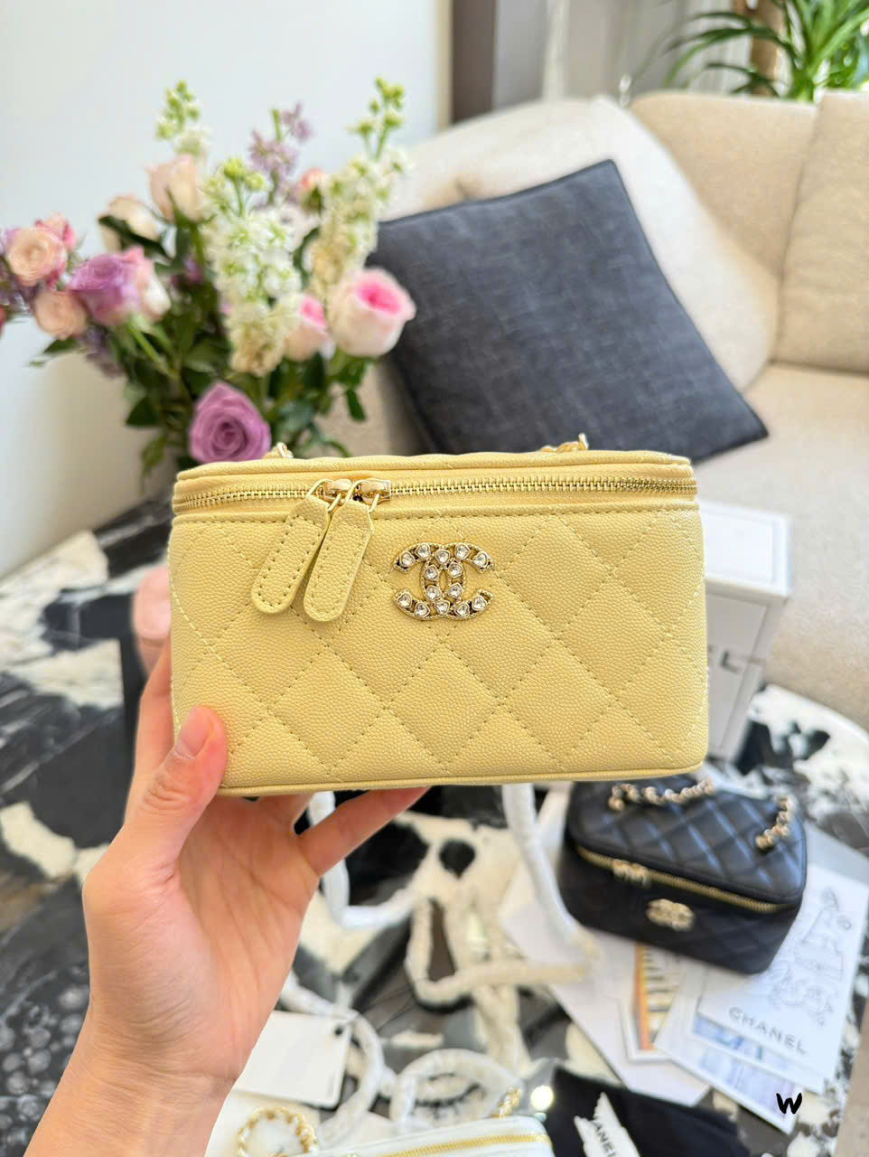 Bảng màu Túi xách Chanel super full box 25P – túi hộp dài khoá trái tim