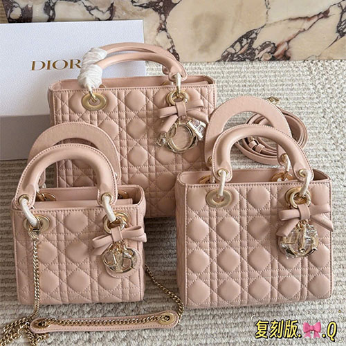 Bảng màu Túi xách Dior Lady Diana Lambskin Bow Super Full Box
