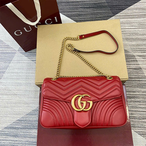 Bảng Màu Túi Xách Gucci GG Marmont 443496 Siêu Cấp Size 31 cm