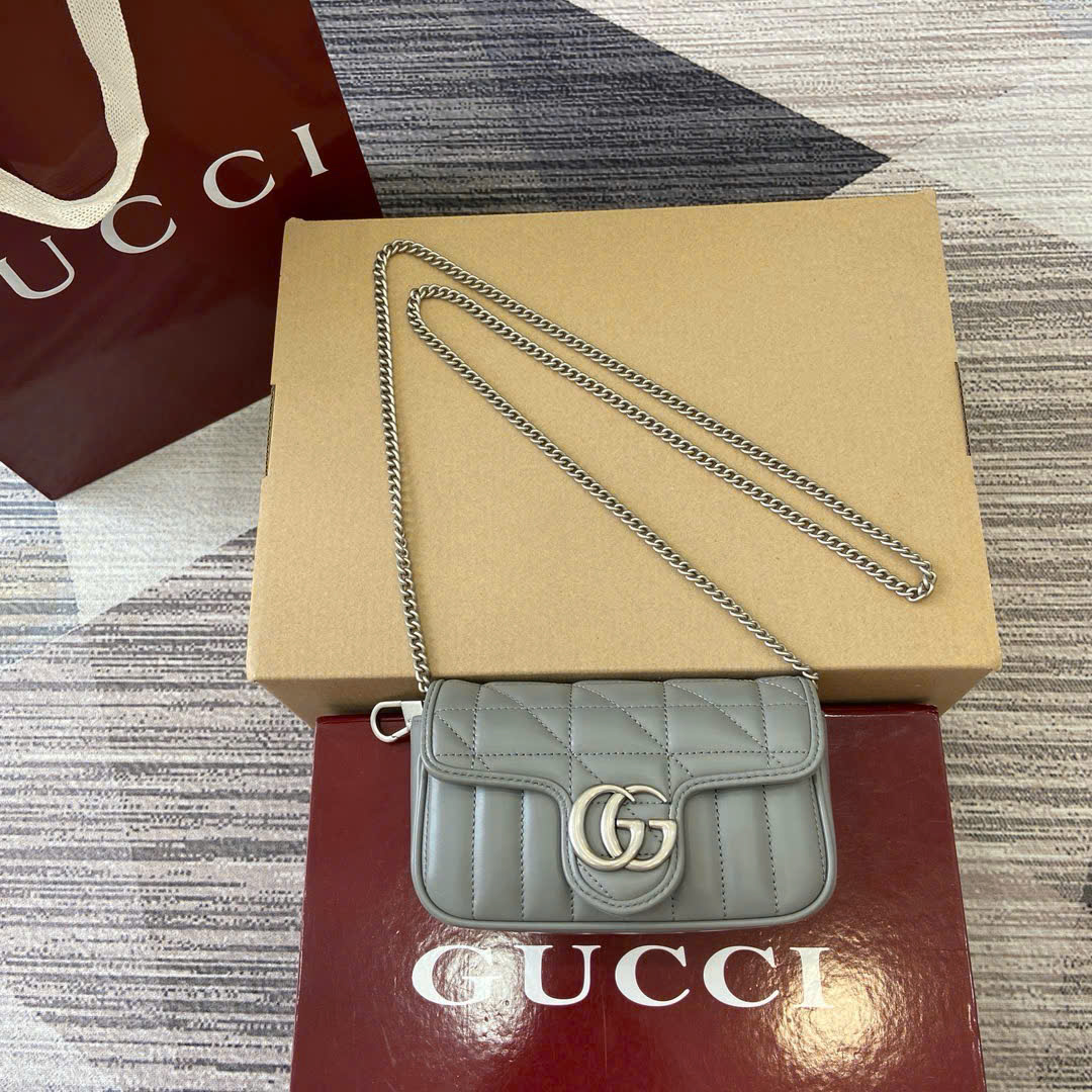 Bảng Màu Túi Xách Gucci Sac Super Mini GG Marmont 476433 Siêu Cấp Size 16.5cm