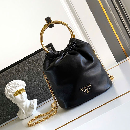 Bảng Màu Túi Xách Prada Bucket Mini 1BC227 Siêu Cấp Size 19 cm