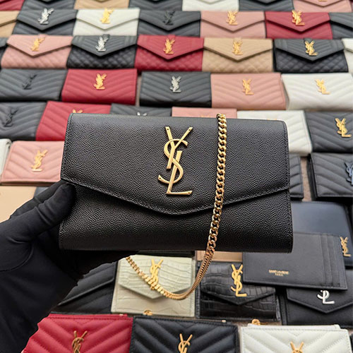 Bảng màu túi xách YSL ENVELOPE Chain Leather – 607788 – Siêu cấp
