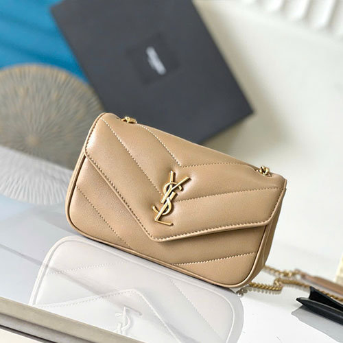 Bảng Màu Túi Xách YSL LouLou 821749 Siêu Cấp Size 20 cm
