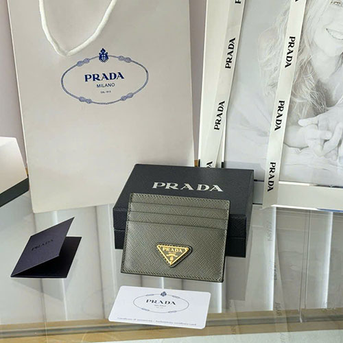 Bảng Màu Ví Card Prada Da Saffiano 2MC223 Siêu Cấp Size 10cm