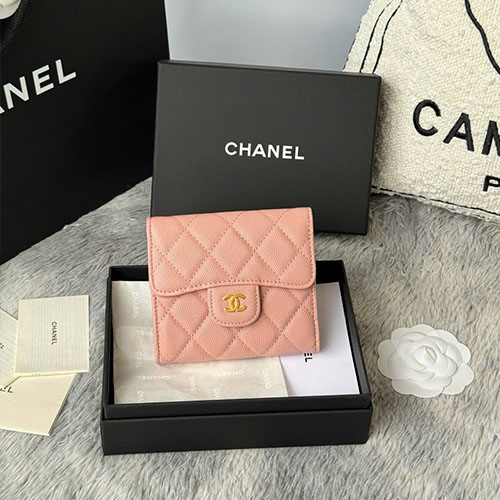 Bảng Màu Ví Chanel CF Gập Ba 82288 Siêu Cấp Size 11.5 cm
