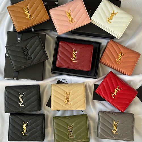 Bảng Màu Ví Gập YSL 530841 Siêu Cấp Size 11 cm