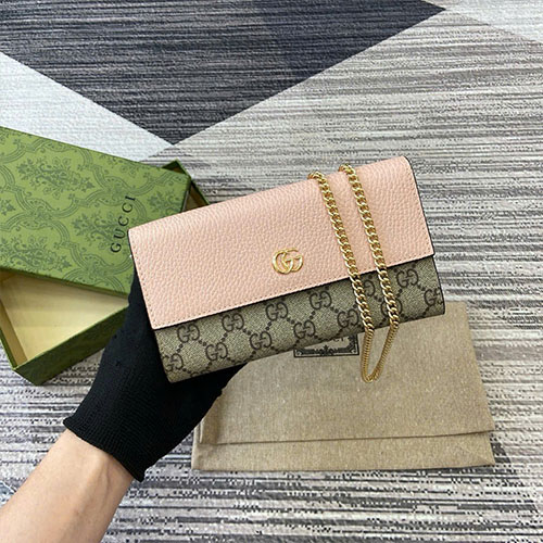 Bảng Màu Ví Gucci Dài GG Marmont 546585 Siêu Cấp Size 19 cm