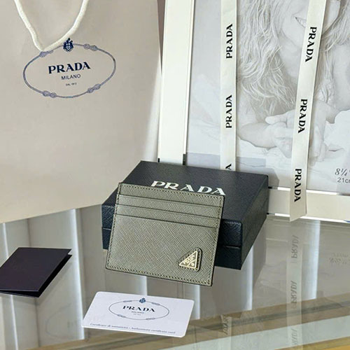 Bảng Màu Ví Men Card Prada Da Saffiano 2MC223 Siêu Cấp Size 10cm