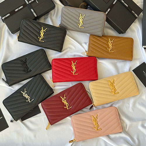 Bảng Màu Ví YSL 358094 Siêu Cấp Size 19 cm