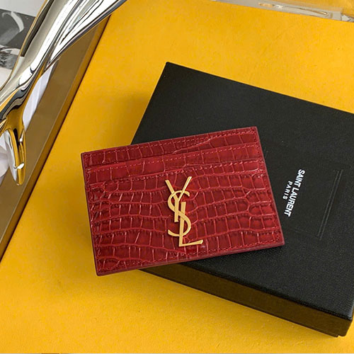 Bảng Màu Ví YSL Card Holder 423291 Siêu Cấp Size 10 cm