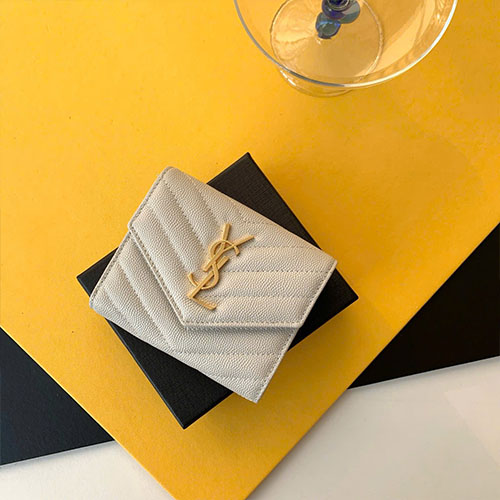 Bảng Màu Ví YSL SLP Bi-fold Wallet 403943 Siêu Cấp Size 12.5 cm