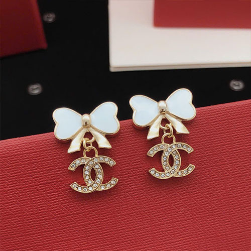 Bông Tai Chanel Nơ Mới Nhất XED0329 Super