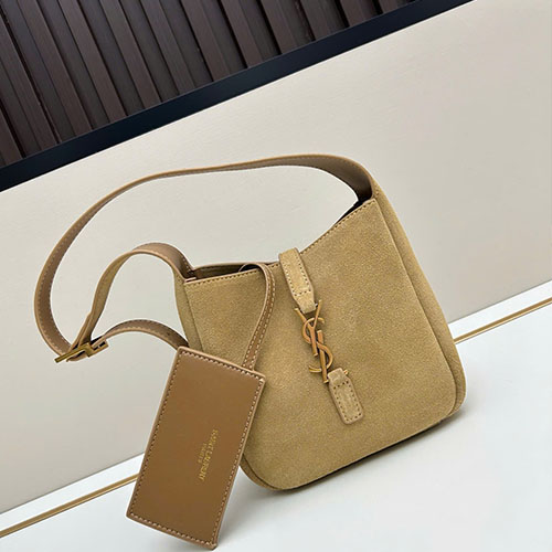 Cluth YSL Mini Hobo Le5a7 Màu Nâu Super Size 16 cm