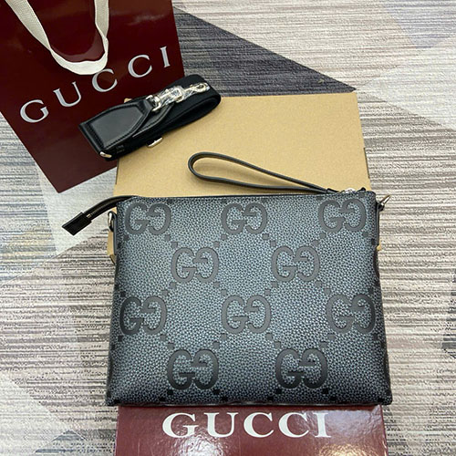Cuth Gucci Messenger GG Super 696009 Màu Xám Đen Siêu Cấp Size 31 cm