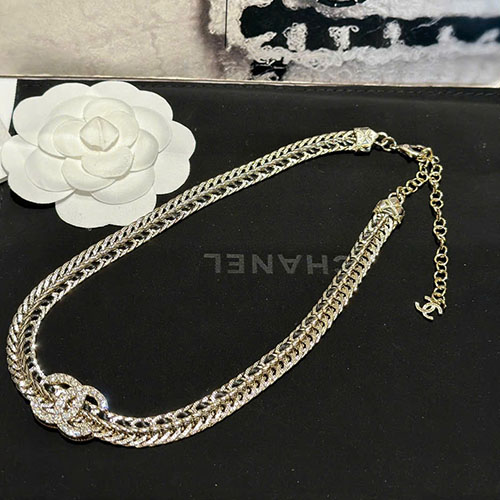 Dây Chuyền Chanel Phiên Bản Dây Da Rắn Đan XXL0113 Cao Cấp Super