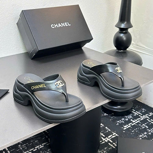 Dép Chanel Sandal 2025 Màu Đen Siêu Cấp Size 35 ~ 39