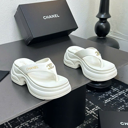 Dép Chanel Sandal 2025 Màu Trắng Siêu Cấp Size 35 ~ 39