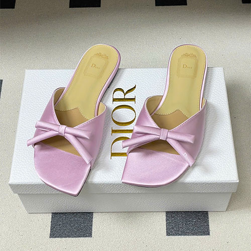 Dép Dior D-Bow Flat Summer 26SS – Siêu Cấp