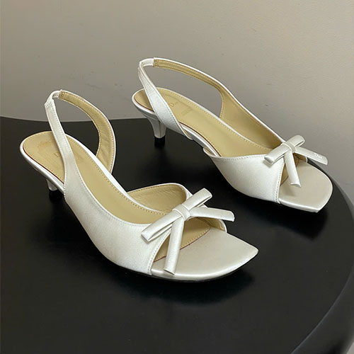 Dép Dior D-Bow Kitten Heel 26SS – Siêu Cấp