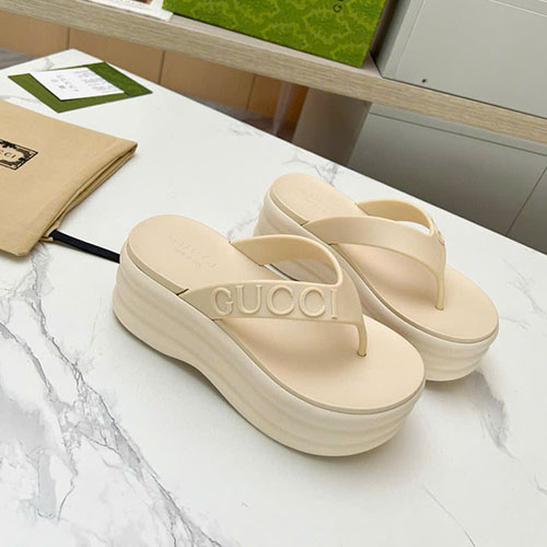 Dép Gucci Cao Cấp Đế Dày Màu Trắng Siêu Cấp Size 35 ~ 42