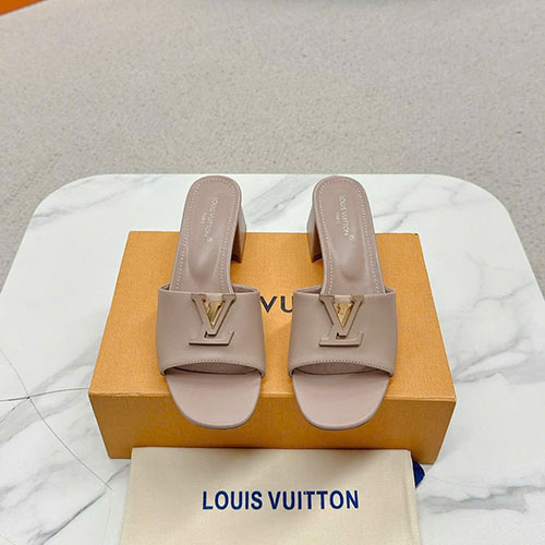 Dép LV Capri Sandals 2024SS Màu Be Siêu Cấp Size 35-39