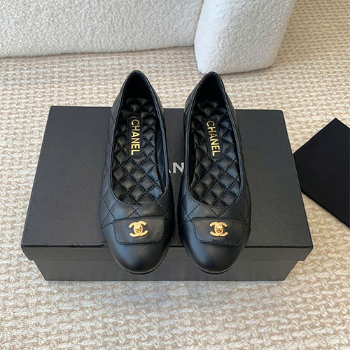Giày búp bê Chanel Ballet Flats da cừu – VIP