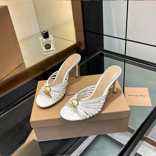 Giày Cao Gót Gianvito Rossi Wyna Màu Trắng Siêu Cấp Size 35 ~ 43