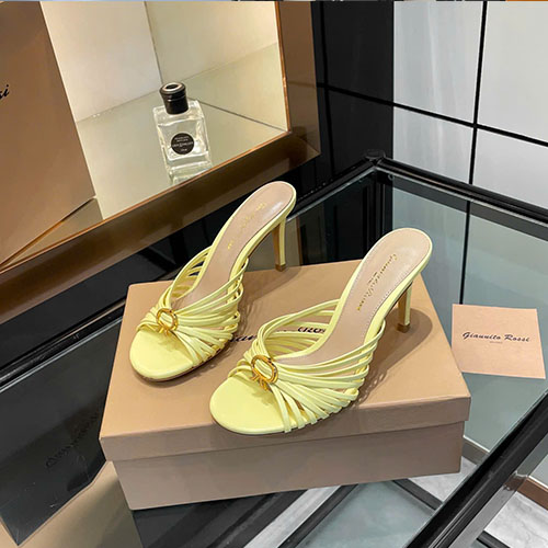 Giày Cao Gót Gianvito Rossi Wyna Màu Vàng Siêu Cấp Size 35 ~ 43